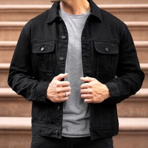 Thursday Boot Company Men's Black Denim Shirt Jacket